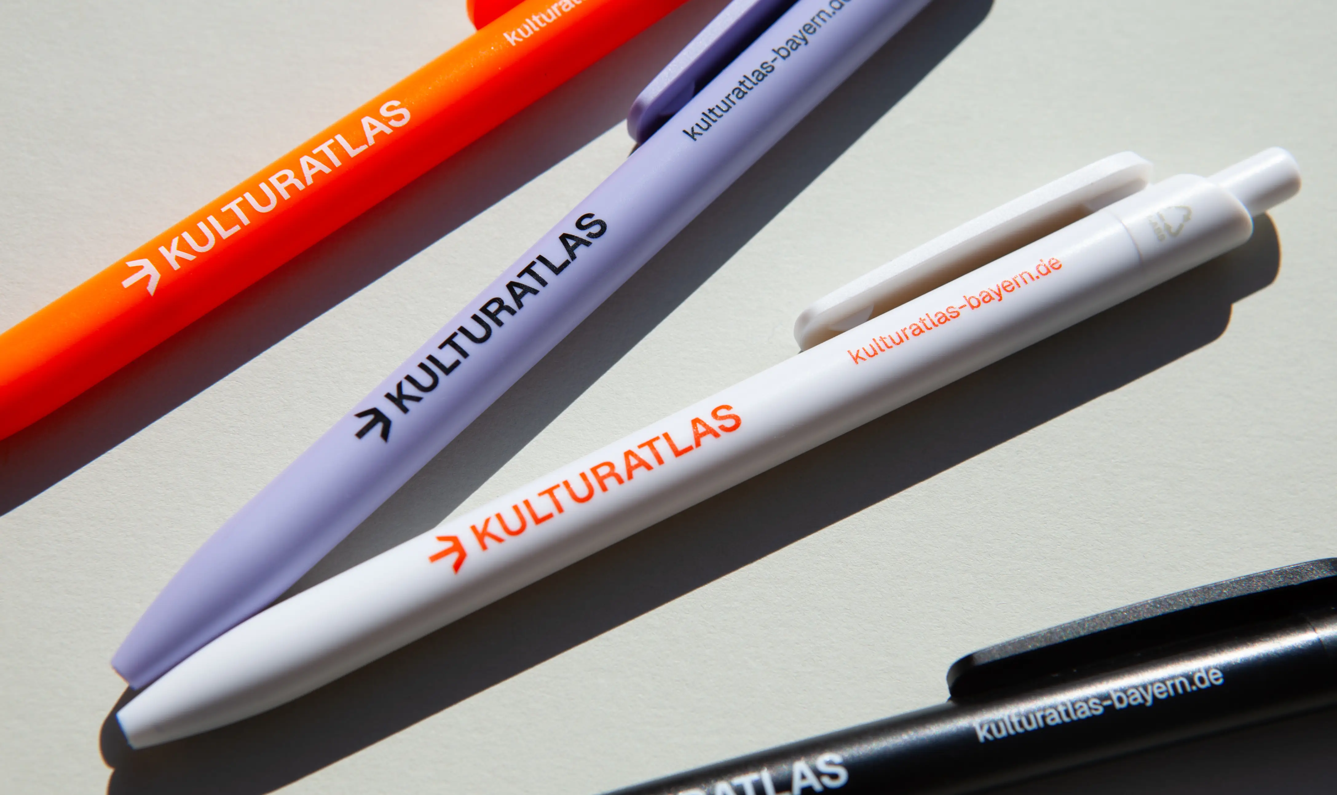 Kugelschreiber für den Kulturatlas